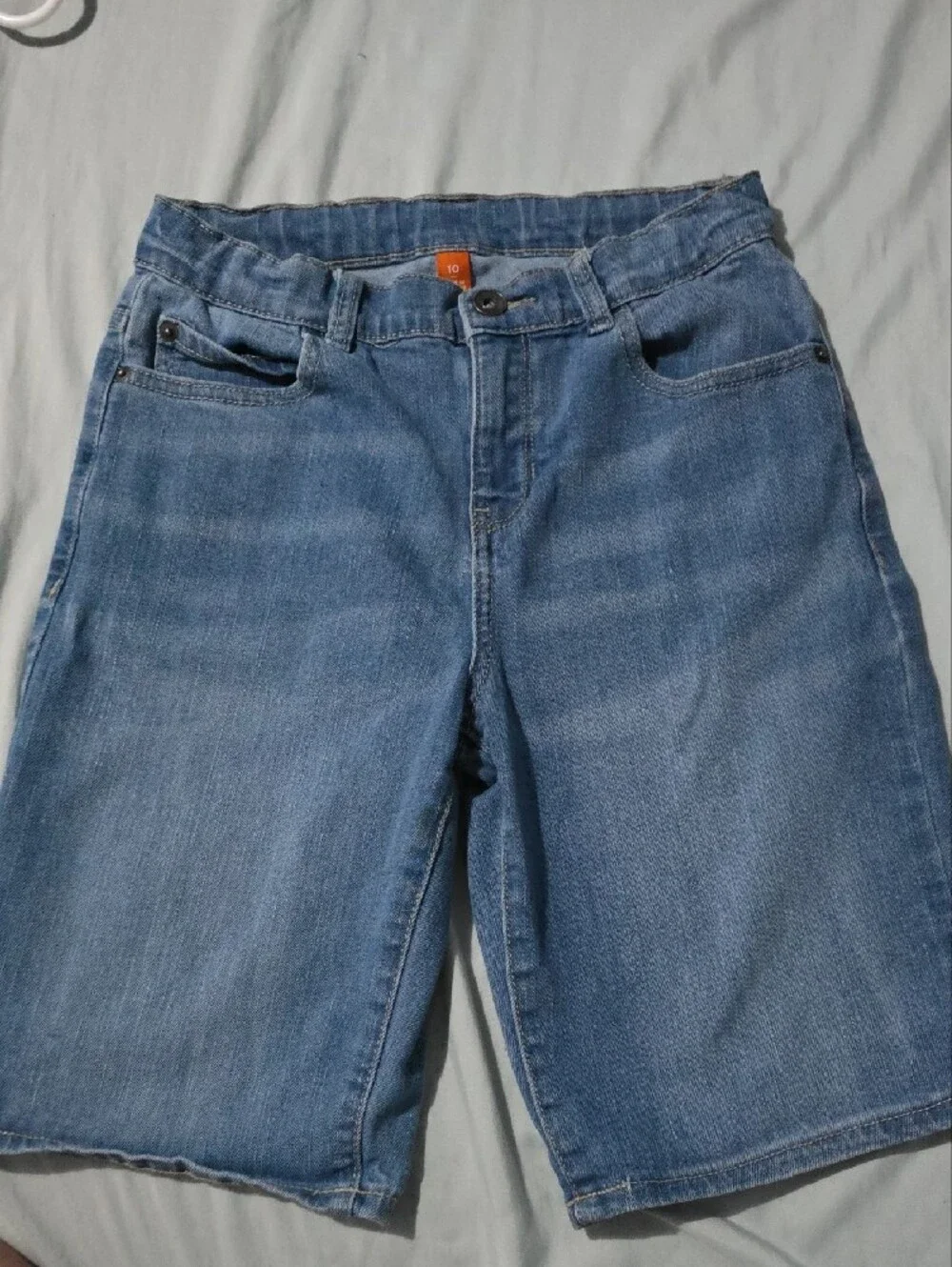The Children's Place Kids Shorts Bundle in Black, Gray & Blue Size10